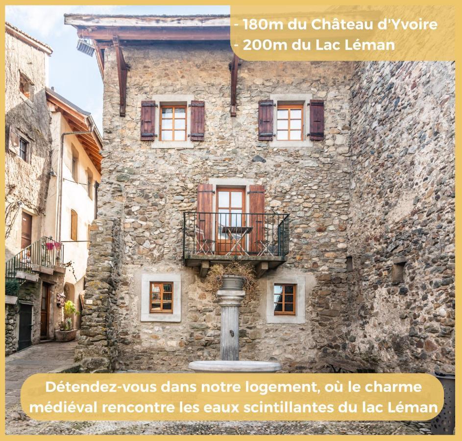 Maison En Duplex I Yvoire I Lac Leman I Medievale מראה חיצוני תמונה